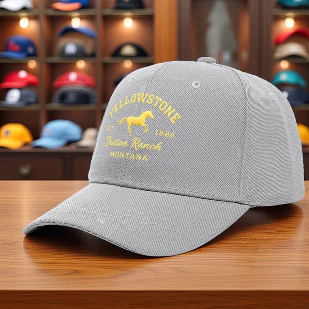 Yellowstone Dutton Ranch Gray Cap